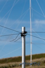 Small Antenna and Big one behind