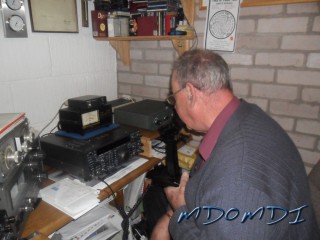 Mike Jones (GD4WBY) working the Kenwood hard on Top Band.