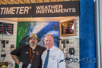 Me (MD0MDI) at the Ultimeter stand, spent a lot of time here enjoying chatting about weather stations, god I'm a geek!