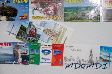 My card on the QSL Card wall