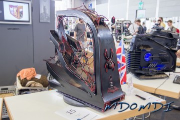 Some of the wicked PC cases custom made at the show