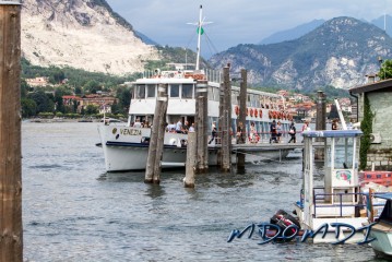 One of the tourist boats to the islands off Stresa