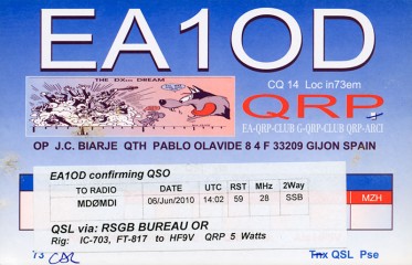 EA1OD QSL Card