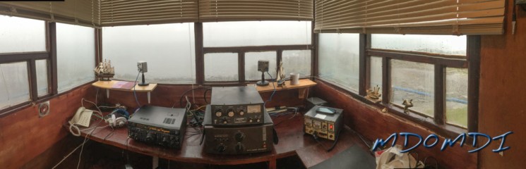 The DXpedition Shack at Scarlett Point, Isle of Man.