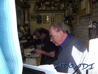 Mike Jones (GD4WBY) logging whilst I (MD0MDI) am on the radio