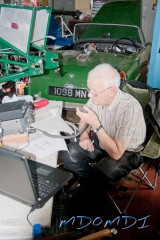 John Butler (GD0NFN) working the radio