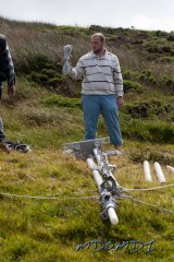 Adriano giving out instructions about the guying of the monster antenna mast