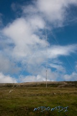 The Top Band Vertical used by the crew of the DARC OV P08 DXpedition