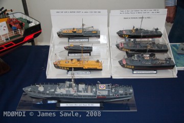A great selection of Model boats were on display including these of craft that were based in the Isle of Man during the second world war.