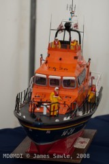 Model of one of the local RNLI boats