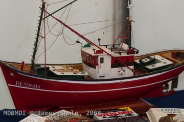 Model of an old trawler
