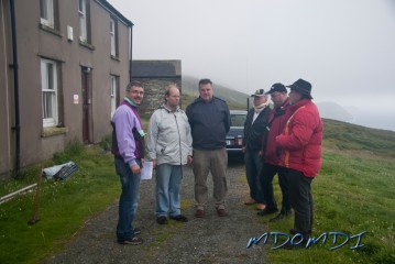 More members of German OV P08 DXpedition arrive on a cold Manx day to start work.