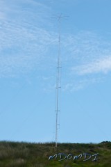 GAP Voyager Vertical Antenna flying high over Eary Cushlin on the Isle of Man