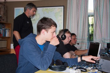 Three stations on the go with Andrea (DO2TGO), Guenther (DG7SF) and Claus (DO9BC) manning the radios