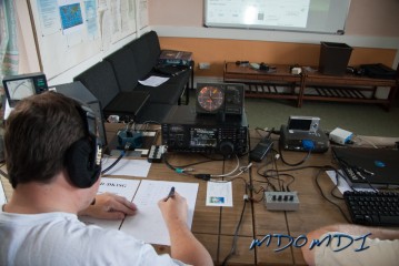 Rainer was making a copy of all the callsigns that he added to the logbook as a backup just in case of computer failure.