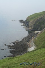 The Beach at the bottom of the cliff at Eary Cushlin