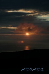 Sunset over Eary Cushlin during the DARC OV P08 DXpedition to the Isle of Man