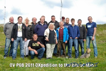 OV P08 2011 DXpedition to the Isle of Man Team Photo
