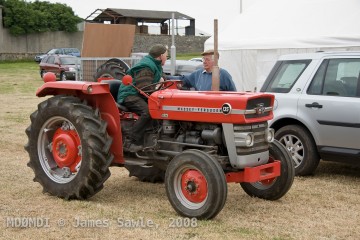 Vintage Massey Ferguson 135 Tractor at the Mad Sunday Agricultural Show in Port St. Mary
