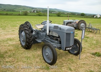 Vintage Tractor at the Mad Sunday Agricultural Show in Port St. Mary