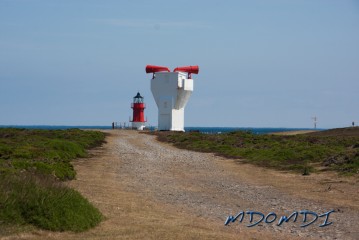 The Winkie and the Fog Horn at the Point of Ayre in the Isle of Man.