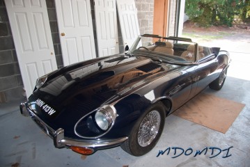 One of Bob's wonderful cars, this is the V12 E-Type Jag.