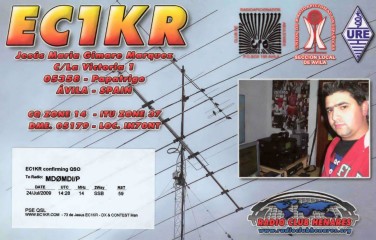 EC1KR QSL Card