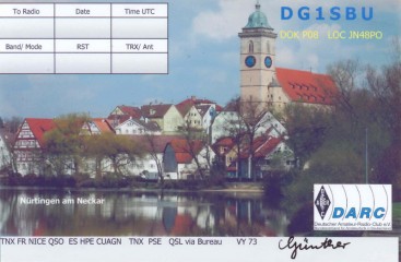 DG1SBU QSL Card