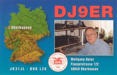 DJ9ER QSL Card