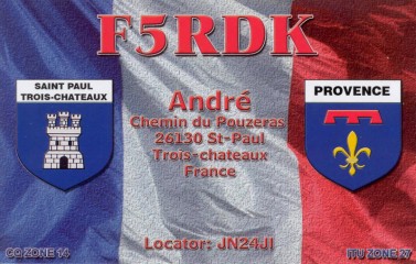F5RDK QSL Card