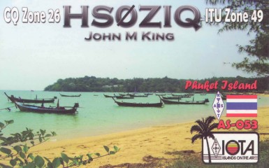 HS0ZIQ QSL Card