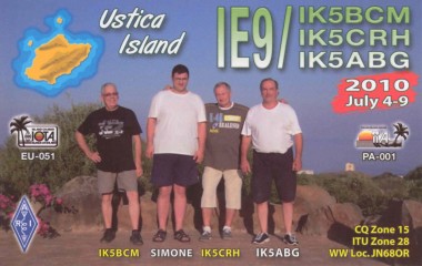 IE9/IK5CRH QSL Card