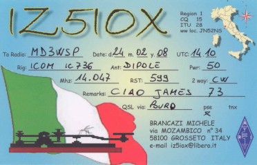 IZ5IOX QSL Card