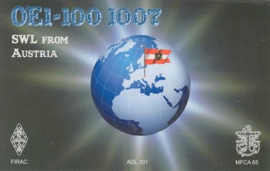 OE1-100-1007 QSL Card