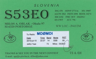 S53EO QSL Card