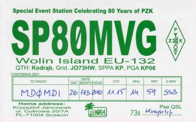 SP80MVG QSL Card
