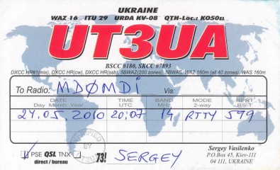 UT3UA QSL Card