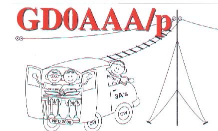 GD0AAA 2000 QSL Card