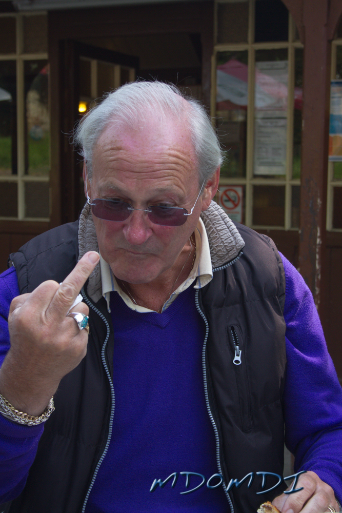 Morgan Griffiths (MD0DXW) with a crumb on his finger?