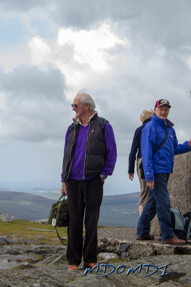 Morgan (MD0DXW) and John (GD0NFN) taking in the view