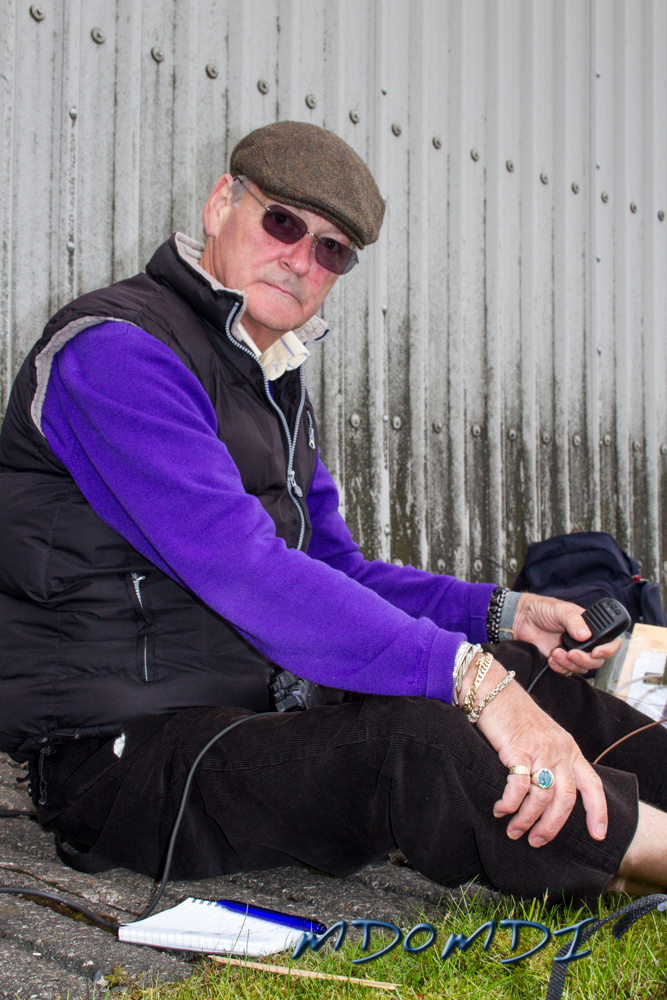 Morgan Griffith (MD0DXW) looking very serious in the cold whilst working 20m