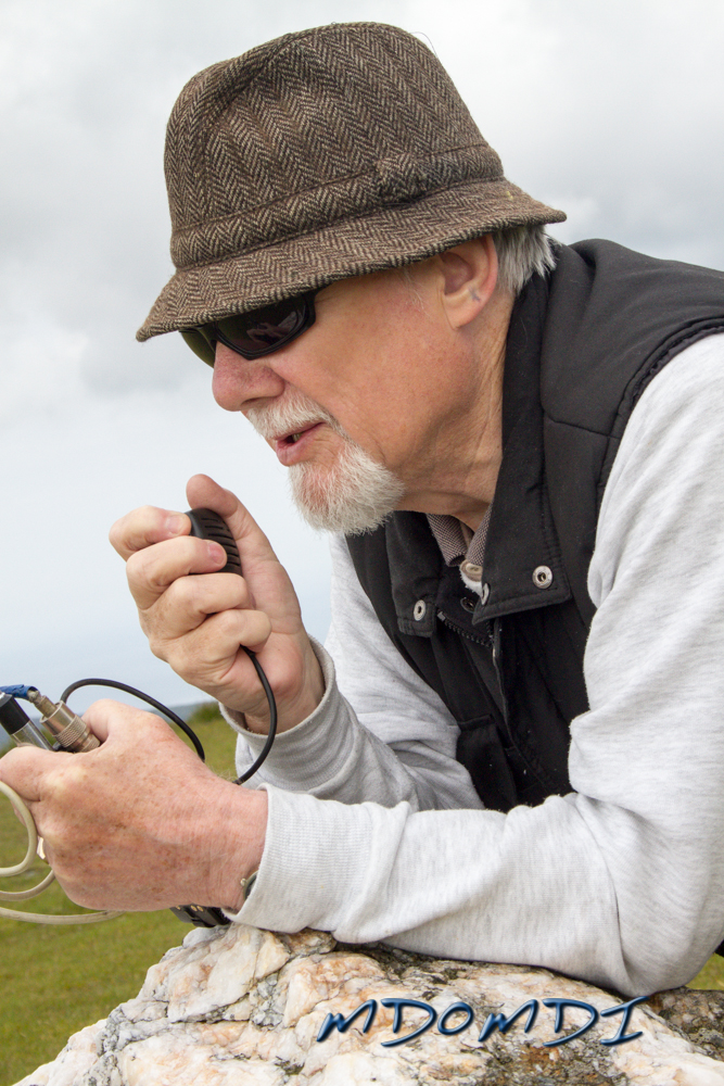 Harry (MD0HEB) talking to Arthur (GD0TNS) on the local repeater.