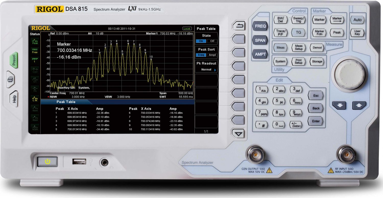 Rigol DSA815-TG Spectrum Analyzer