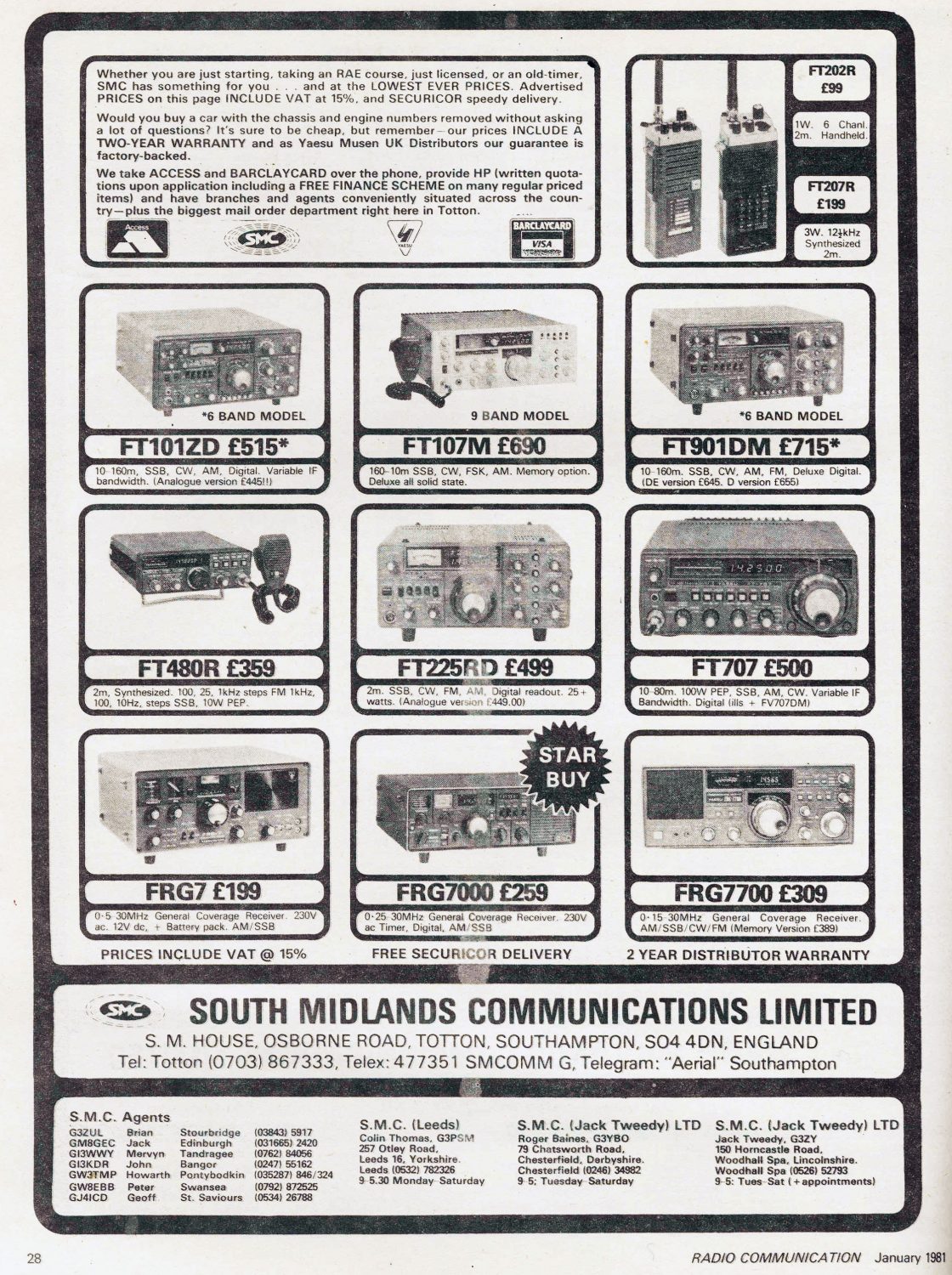 RadCom Magazine SMC Advert