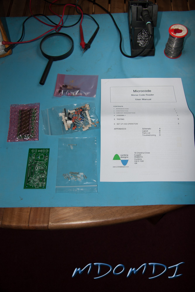 Microcode Morse Code Reader Electronics Kit by Cumbria Designs