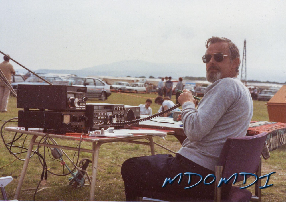 John Melling (GD4MNS) taking in the sun at Jurby Day from 1985.