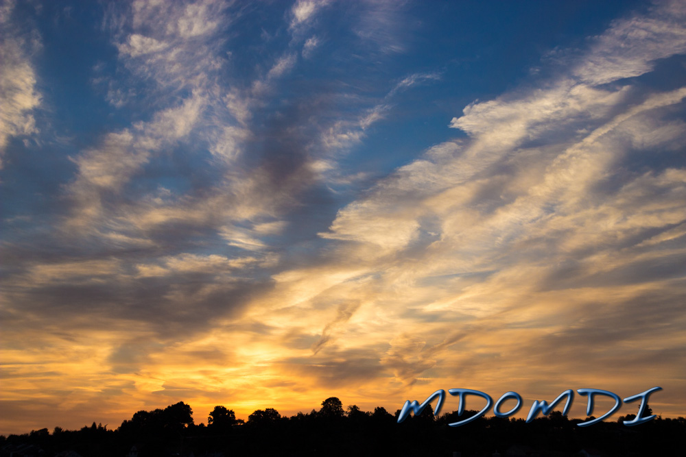 Beautiful Sunset over Germany.