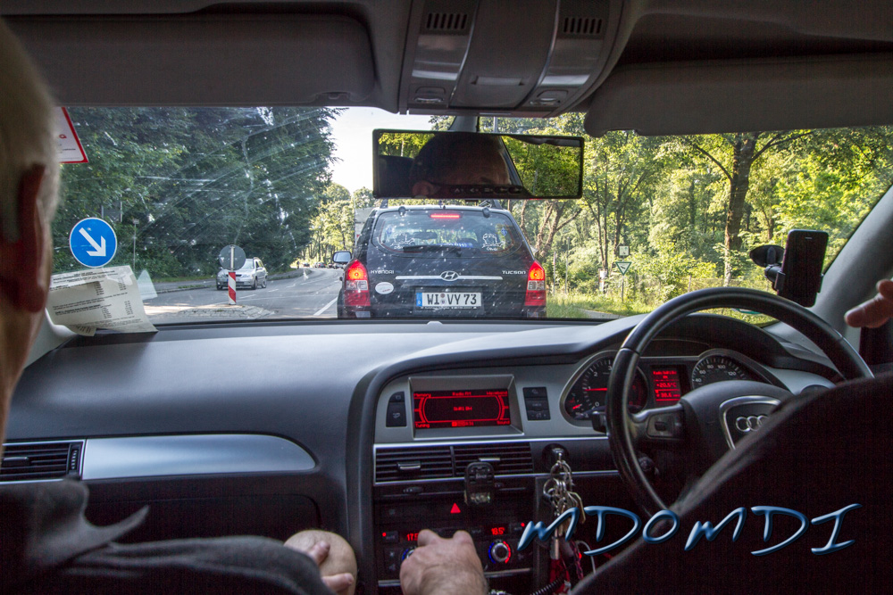 Love the number plate on our first day travelling from our challet to the show.