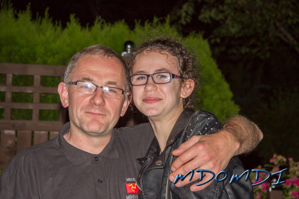 And showing that she has a sweet side - Dad and Daughter.