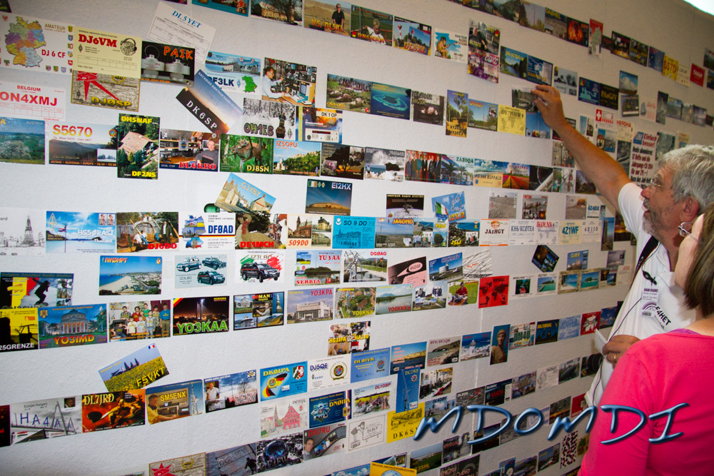 The QSL Card wall at the show.